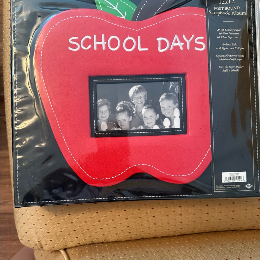 Hobby Lobby Red Apple School Days Scrapbook Album